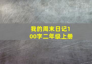 我的周末日记100字二年级上册