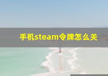 手机steam令牌怎么关