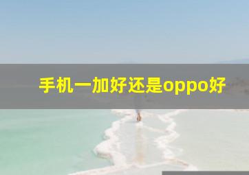 手机一加好还是oppo好