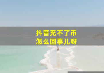 抖音充不了币怎么回事儿呀