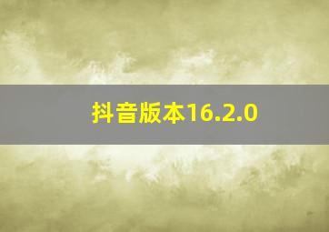 抖音版本16.2.0