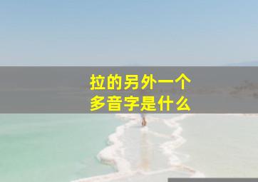 拉的另外一个多音字是什么