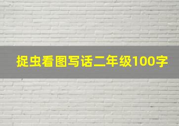 捉虫看图写话二年级100字