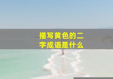 描写黄色的二字成语是什么