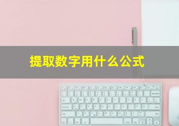 提取数字用什么公式