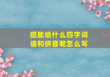 摄能组什么四字词语和拼音呢怎么写