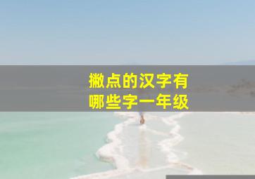 撇点的汉字有哪些字一年级