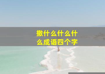 撒什么什么什么成语四个字