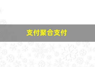 支付聚合支付