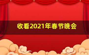 收看2021年春节晚会