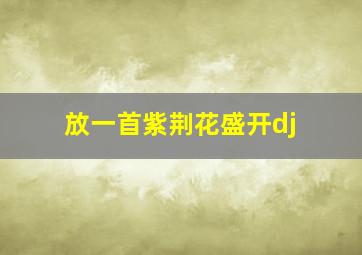 放一首紫荆花盛开dj