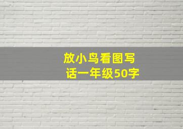 放小鸟看图写话一年级50字