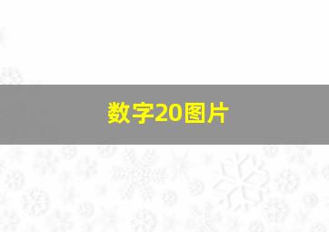 数字20图片