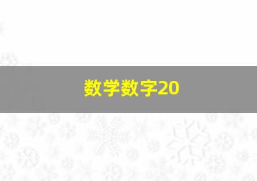 数学数字20