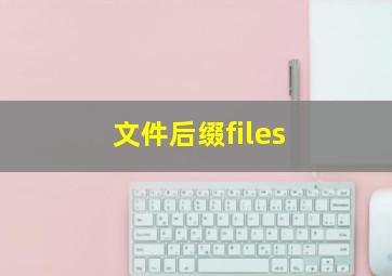 文件后缀files