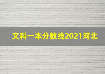 文科一本分数线2021河北