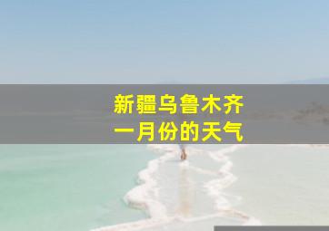 新疆乌鲁木齐一月份的天气