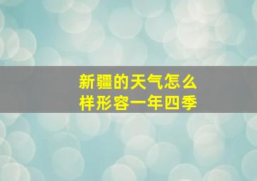 新疆的天气怎么样形容一年四季