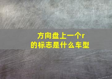 方向盘上一个r的标志是什么车型