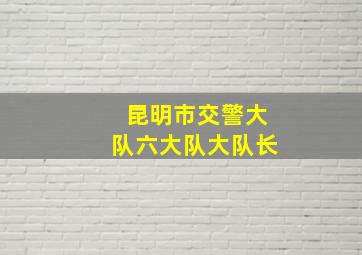 昆明市交警大队六大队大队长