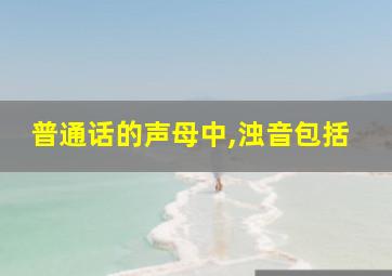 普通话的声母中,浊音包括