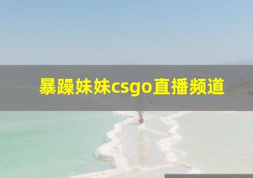 暴躁妹妹csgo直播频道