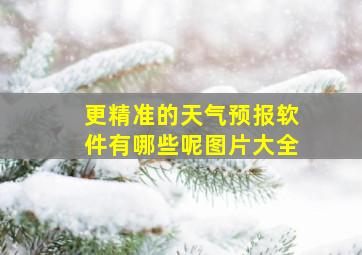 更精准的天气预报软件有哪些呢图片大全