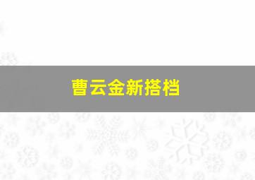 曹云金新搭档