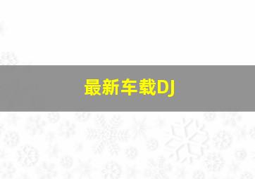 最新车载DJ