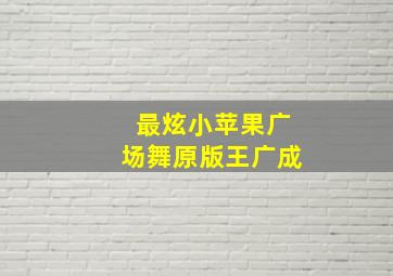 最炫小苹果广场舞原版王广成