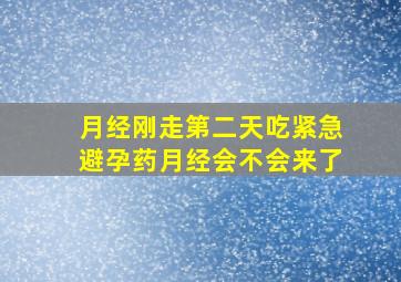 月经刚走第二天吃紧急避孕药月经会不会来了