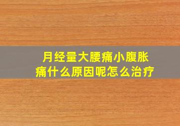 月经量大腰痛小腹胀痛什么原因呢怎么治疗