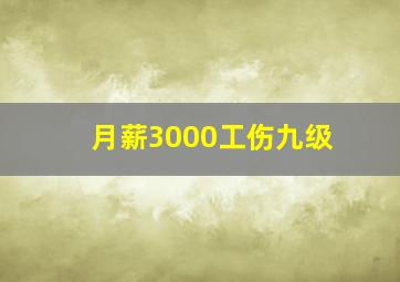 月薪3000工伤九级