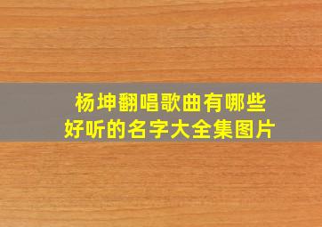 杨坤翻唱歌曲有哪些好听的名字大全集图片