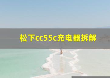 松下cc55c充电器拆解