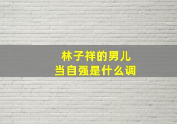 林子祥的男儿当自强是什么调