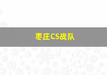 枣庄CS战队