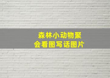 森林小动物聚会看图写话图片