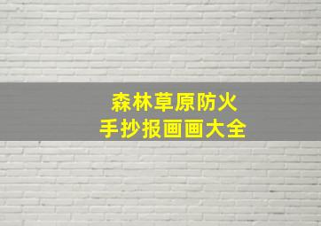 森林草原防火手抄报画画大全