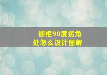 橱柜90度拐角处怎么设计图解