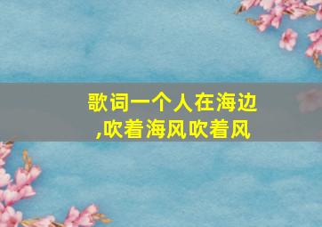 歌词一个人在海边,吹着海风吹着风