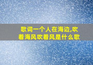 歌词一个人在海边,吹着海风吹着风是什么歌