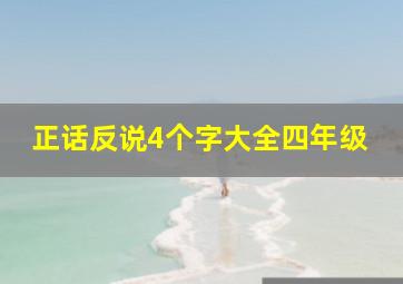 正话反说4个字大全四年级