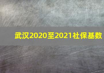 武汉2020至2021社保基数