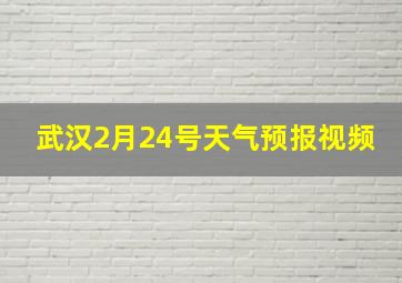 武汉2月24号天气预报视频