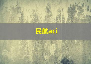 民航aci