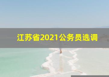 江苏省2021公务员选调