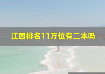 江西排名11万位有二本吗