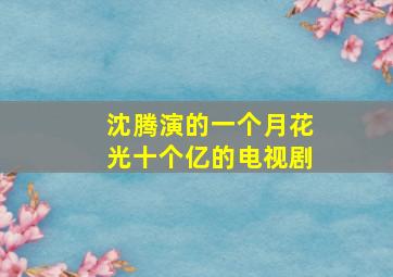 沈腾演的一个月花光十个亿的电视剧