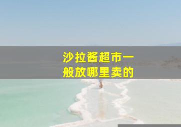 沙拉酱超市一般放哪里卖的